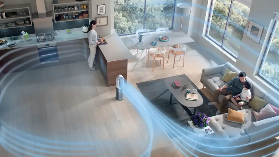 Oczyszczacz powietrza i wentylator z funkcją ogrzewania Dyson Purifier Hot+Cool Autoreact HP7A